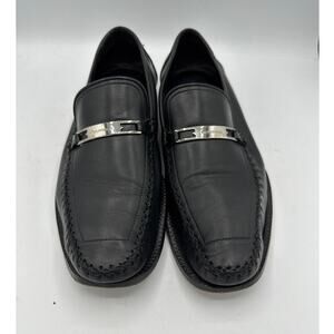 Bruno Magli Made in Italy Leather Mens Loafer Black Size 9.5